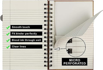 3 Packs Spiral Notebook, Spiral Ruled Journal with Hard Cover, 8.5" x 11", 240 Pages, 100 GSM Paper, Notebooks for Work School Note Taking - size: 8.5x11