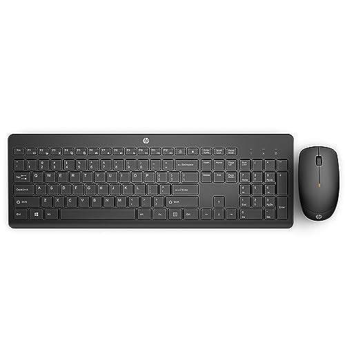 HP 230 Wireless Mouse and Keyboard Combo - 2.4GHz Wireless Connection - Long Battery Life - Durable & Low-Noise Design - Windows & Mac OS - Adjustable 1600 DPI - Numeric Keypad (18H24AA#ABA) - size: 1 Count (Pack of 1)