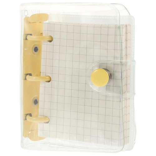 GAROZATION Mini 3-ring Loose-leaf Binder Notebook, Small Decorative Scrapbook Notepad with Smooth Writing Pages, Multi-function Mini Notebook for School, Office, and Personal Notes