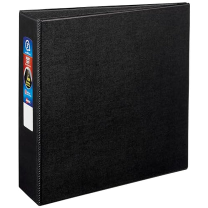 Avery Heavy-Duty 3 Ring Binder, 3 Inch One Touch EZD Rings, 3.5 Inch Spine, 1 Black Binder (79983) - size: 3"