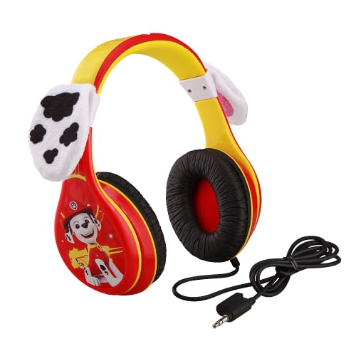 eKids Paw Patrol Marshall Kids Headphones, Wired Headphones Compatiable with 3.5mm Jack, Children's Earphones for School, Home, or Travel - color: Marshall Headphones