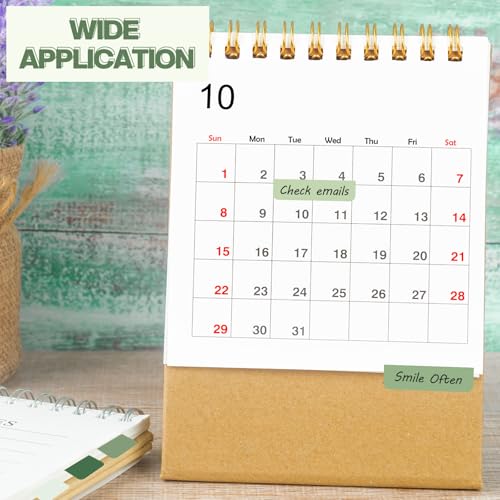 300 Pcs Sticky Index Book Tabs Bible Tabs Gradient Repositionable Page Tab Labels for Notebooks File Classification(Sage Green) - color: Sage Green