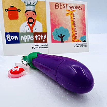 Digital Storage Devices - Picture Storage Stick - Eggplant USB Drive - 16GB USB (Eggplant) - color: Eggplant