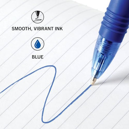 Zebra Pen Z-Grip Retractable Ballpoint Pen, Smooth-Flowing Blue Ink, 1.0mm Medium Point, School & Office Supplies, Ideal for Note-Taking, Journal and Planner Use, 12-Count (22220) - color: Blue A
