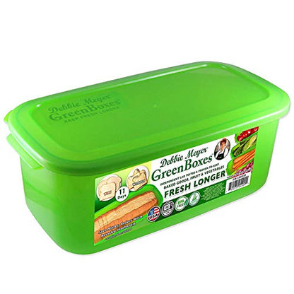 Debbie Meyer GreenBoxes - Bread Box for Kitchen Countertop, BPA-Free | FoodFresh Technology, BPA-Free Reusable Food Storage Container, Helps Keep Bread, Fruit, Vegetable & Snacks Fresh Longer