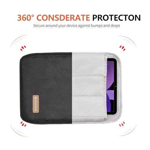 7-9 Inch Tablet Sleeve Bag, Ipad Bag for iPad mini 6/5/4/3/2,Samsung Galaxy Tab A7 Lite 8.7" / Tab A 8.0",Kindle 2022/10/9/8/7/6,eReader,with Removable Shoulder Strap (Black) - color: Black, size: 7-9 Inch