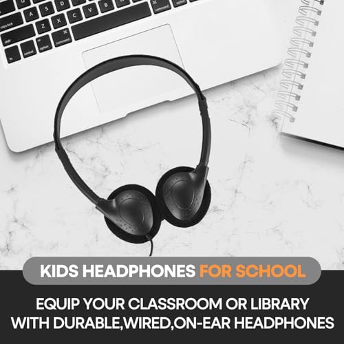 Kids Headphones Bulk 30 Pack for School Classroom Students Children Toddler Boys Girls Teen Adults - color: Black, size: 30 Pack
