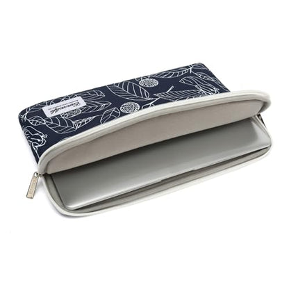 Canvaslife Waterproof Patten Laptop Sleeve 14 inch 14.0 inch Laptop case Bag(Blue Leaves) - color: Blue Leaves, size: 14 inch / 14.0 inch