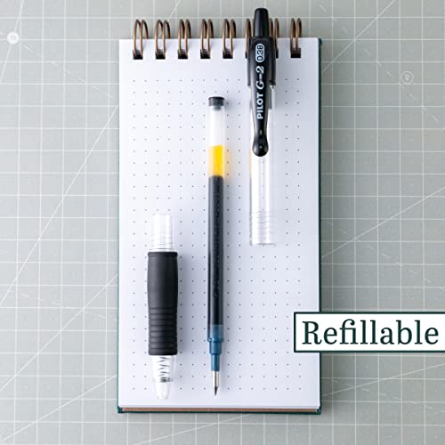 Pilot, G2 Gel Ink Refills, Ultra Fine Point 0.38 mm, G2 Pen Refills, Black, Pack of 12