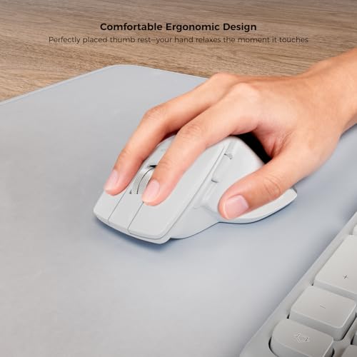 KYSONA Ergonomic Keyboard Mouse Wireless Combo, Full Size Bluetooth Split Keyboard with Wrist Rest, 4 Level DPI Ergo Mouse for Windows Mac OS Computer, White - color: White