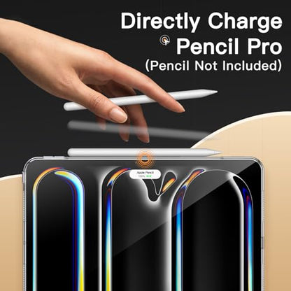 JETech Clear Case for iPad Pro 11-Inch M5/M4 2025/2024 (6th/5th Generation), Anti-Yellowing Transparent Shockproof Slim Tablet Back Cover with Hard PC Back and Soft TPU Bumper - size: iPadPro11(2025/2024)