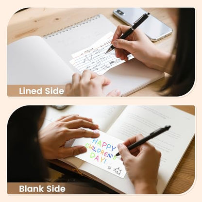 Index Cards 3x5 Inch, 300sheets, Flash Cards,Ruled Lined White Note Cards Paper For Studying, Schools Supplies, College, Office And Home Organization, Note Taking Supplies - color: White-6