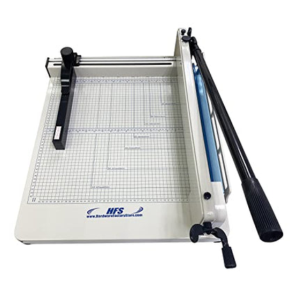 HFS(R) Heavy Duty Guillotine Paper Cutter 400 Sheet Capacity | Solid Steel Construction (A3-17'' paper cutter) - size: A3-17''