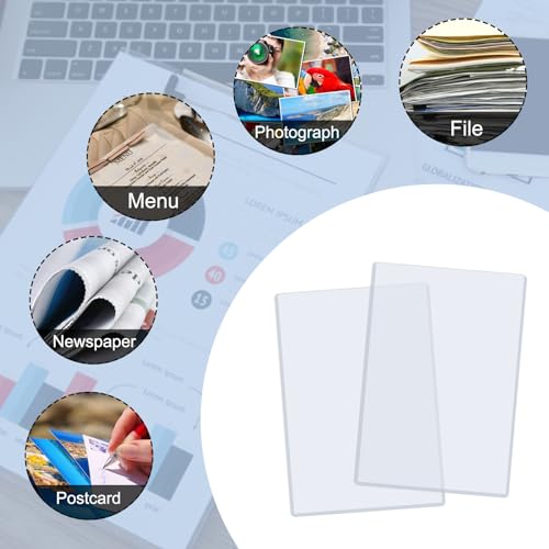 Rainmae 5 Pack 11" x 17" Rigid Print Protectors, Clear Waterproof Hard Plastic Page Sheet Protectors, Paper Sleeves Photo Plastic Sleeves Document Holder Birth Certificate Protector - color: 11*17in (5pcs)
