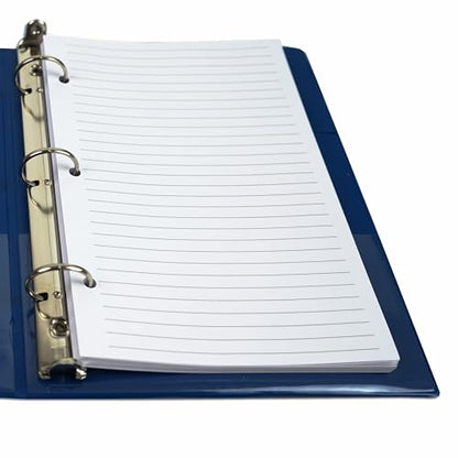 Half Letter Lined Paper, 3-Hole Punched, 500 Sheets/1,000 Pages, 100 GSM, Printer Paper Binder Refill, 5.5 in. x 8.5 in., fits in Half Letter 3-Ring Binders, Binder Refill Line Inserts (500-Sheet) - size: 500 Sheets/1000 Pages