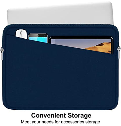 Laptop Sleeve Case, 15.6 inch, Durable Computer Carrying Bag Protective Case Briefcase Handbag with Front Pocket, Slim Laptop Cover for 15.6 Inch HP, Dell, Lenovo, Asus, Notebook, Blue - color: Blue, size: 15.6 Inch