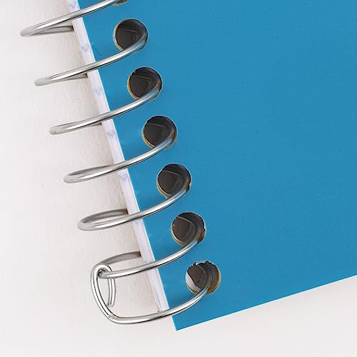 Five Star Spiral Notebook, 2 Subject, College Ruled, 9 1/2" x 6" 80 Sheets, Tidewater Blue (840029CG1-ECM) (Pack of 12) - color: Blue, size: Pack of 12