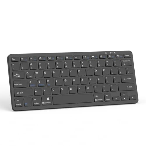 MMK Bluetooth Keyboard, Tablet Keyboard Compatible iPad 11th Generation,iPad 10th/9th/8th & Air 5th/4th, iPda Pro 13/12.9/11-Inch and Air 13/11-Inch Models and More Bluetooth-Enabled Devices-Black - color: Black