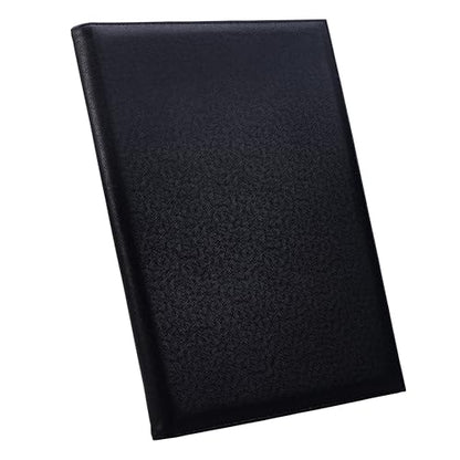 Case-it Folio Padded Laptop Sleeve | Faux Leather | Holds Up to 15 Inch Laptop | Microfiber Lined Gusseted Pocket | Internal Elastic Pocket | Laptop Protector | LAP-101-LL Black - color: LAP-101-LL-BLACK, size: 1 Pack