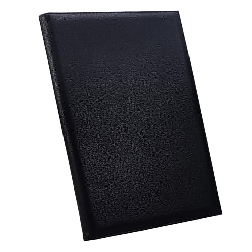 Case-it Folio Padded Laptop Sleeve | Faux Leather | Holds Up to 15 Inch Laptop | Microfiber Lined Gusseted Pocket | Internal Elastic Pocket | Laptop Protector | LAP-101-LL Black - color: LAP-101-LL-BLACK, size: 1 Pack