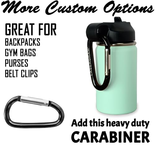 LaserGram Personalized Water Bottle, Grad Cap Class of 2023, 2024, 2025, 2026, 2027, Stainless Steel Double Wall Vacuum Insulated with Flip Top Straw, Custom Engraved Gift (12oz / 335ml Teal) - color: Teal, size: 12 Ounces