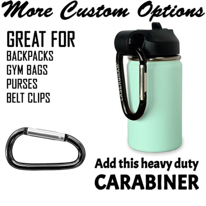 LaserGram Personalized Water Bottle, Grad Cap Class of 2023, 2024, 2025, 2026, 2027, Stainless Steel Double Wall Vacuum Insulated with Flip Top Straw, Custom Engraved Gift (12oz / 335ml Teal) - color: Teal, size: 12 Ounces