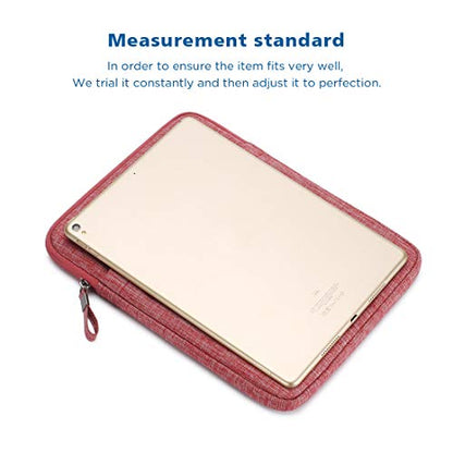 NIDOO iPad Sleeve 10.2" 10.9" / 10.5" 11" New iPad Pro M2 / 10.9" iPad Air 5th Generation Carrying Case Vertical Bag, Tablet Sleeve 10 inch for 10.5" Surface Go 3 / Samsung Galaxy Tab Laptop Cover - color: Red, size: 10" Tablet / 9.7"-11" iPad