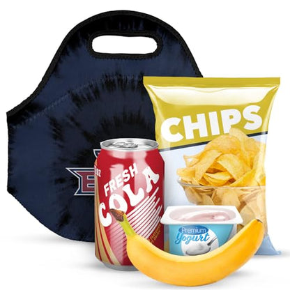 Campus Lab Texas A&M University Tie-Dye Soft Neoprene Lunch Bag, Insulated - color: A&M–Texarkana Eagles