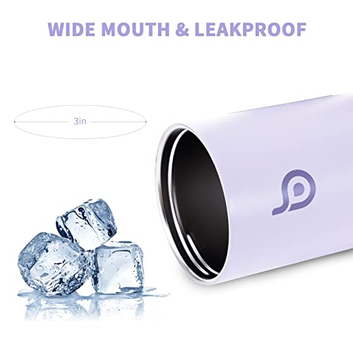 BOTTLE BOTTLE Kids Water Bottle 12 oz for Boys Girls purple | Insulated Water Bottles with Leak Proof Lid,Silicone Boot, Straw Cup for School Sports Travel,Gifts - color: Purple