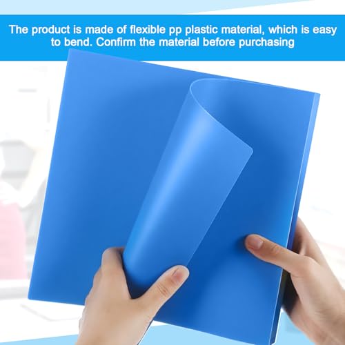 Henoyso 6 Pcs 1.5 Inch Mini 3 Ring Binders Fits 5.5 x 8.5 Paper, Holds(Capacity 280 Sheets), Plastic Flexible Three Round Rings Small Blue A5 Binders Bulk for School, Office Use, Photo Album - color: Blue, size: 1.5 Inch