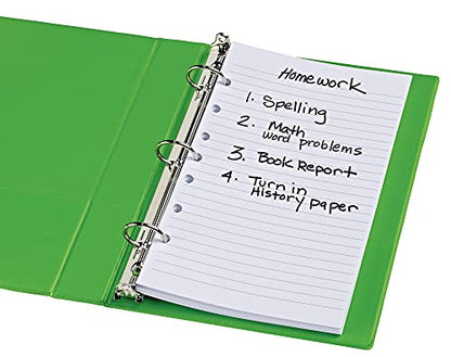 Avery Mini Binder Filler Paper for 3 Ring Binders or 7 Ring Binders, College Ruled, 5.5" x 8.5", 100 Sheets per Pack, 6 Packs, 600 Sheets Total (14230) - style: 6 Pack