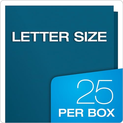 Oxford Two-Pocket Folders w/Fasteners, Blue, Letter Size, 25 per box (57702) - color: Blue, size: 25 Count