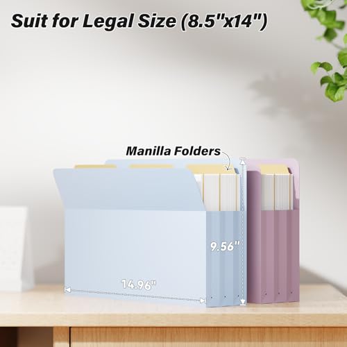 Ansook Leagl Size Expanding File Folders,6 Pack 5.25" Accordion File Pockets Folders,Heavy Duty Expandable File Folders for Cabinet,with Straight-Cut Tab,Holds 8.5" x 14" documents & Manila Folder - size: 3.5" Expansion, style: LEGAL (9.25"×14.75")