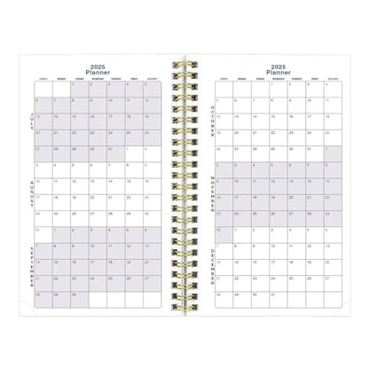 Blueline® Essential Academic Weekly/Monthly Planner, 13 Months, July 2025 to July 2026, Gold Twin-Wire Binding, Poly Cover, 8" x 5", Botanical Design, Yellow (CA114PM.01-26)