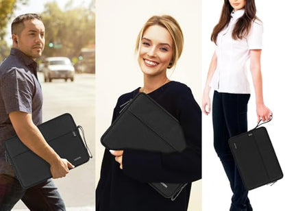 Laptop Sleeve Case 15.6 Inch Shockproof Protective Computer Bag with Handle | Laptop Case, Shockproof Protective Carrying Laptop Bag Compatible for 14 Inch MacBook Air/Pro, HP, Dell, Asus, Lenovo, Black - color: Black, size: 15.6 Inch