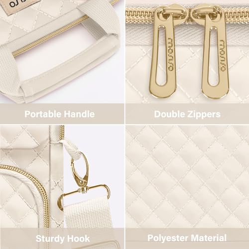 MOSISO 12.9 inch Tablet Sleeve Bag for iPad Pro 13 M4&iPad Air 13 M3 M2,iPad Pro 12.9 M2 M1 6/5,Surface Laptop Go 12.4,Galaxy Tab S8+/S9+ 12.4,Square Quilted Carrying Case with 2 Pockets, Sand - color: Sand, size: 12.9 inch