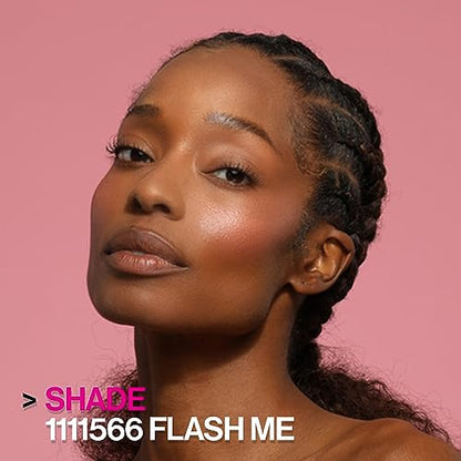 Wet n Wild MegaGlo Blushlighter, Blendable Blush & Highlighter Set, Shimmery Metallic Finish, Flash Me - color: 3- Flash Me