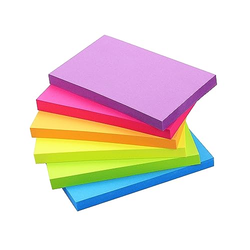 Early Buy Sticky Notes 6 Bright Color 6 Pads Self-Stick Notes 3 in x 5 in, 70 Sheets/Pad - color: 6 Bright Color 3x5 in 6pads