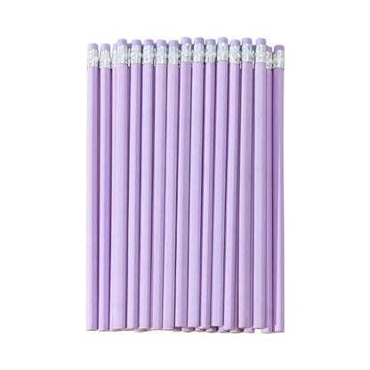 SHIDOW #2 HB Purple Wood Pencils With Erasers Office Writing 30 Pack | Purple Pencil Erasable