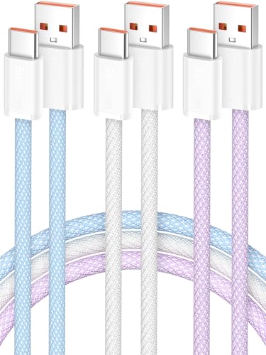 Senetem USB C Cable 10FT 3-Pack, USB A to USB Type C Long Charger Cord, 3A Fast Charging Compatible with iPhone 15 16 17 Pro, Samsung S24/S23 S22/Note 20/10, Car Play, Apple iPad Android Accessories - size: 10FT+10FT+10FT