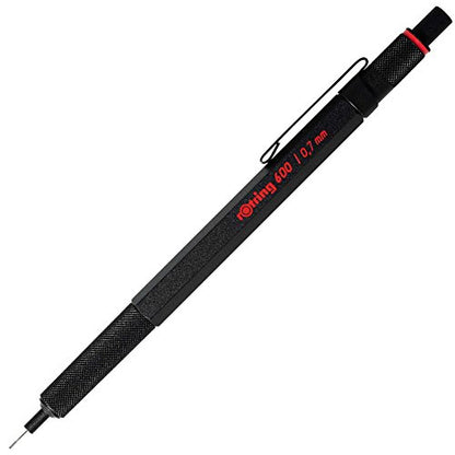rOtring 600 Series Mechanical Pencil, 0.7mm, Black Body (502607) - color: Black Body