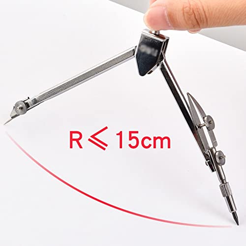 BABETT Drawing Compass Drafting Tools Mathematical Geometry Compass Professional Drawing Tools Student School Stationery Exam Tool Metal Compass Collection Math Ruler Kit (Size : C) - size: C