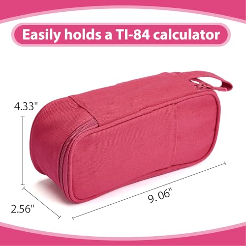 SPACEMATE Pencil Case Pouch Box Bag School Supplies Girls Boys Kids, Cute Preppy Stuff Large Big Capacity Aesthetic Pen Organizer, Back to College Stationary, Dark Pink, Heavy Duty Canvas, 1800ml - color: Dark Pink