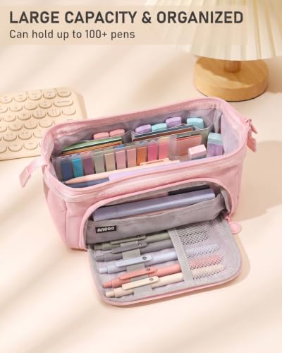 Nicpro 57 PCS Aesthetic Book Annotation Kit with Pen Case, 12 Dual Highlighters, 5 Gel Pens, 6 Mechanical Pencil, 2 Markers 1200PCS Transparent Sticky Notes and Tabs for Bible Study Student Stationary