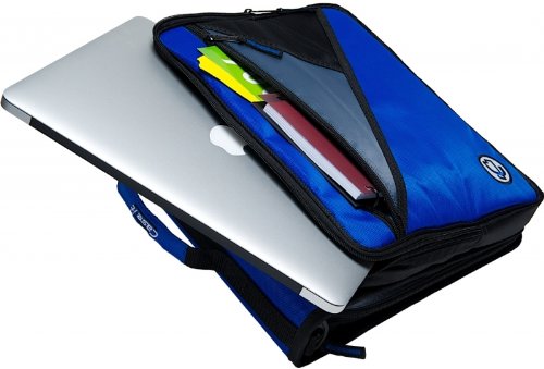 Case-it Universal Zipper Binder | 2-Inch O-Rings, 13-Inch Laptop/Tablet Padded Pocket, 400 Sheet Capacity, Multiple Storage Pockets & Shoulder Strap | School & Office Organizer | LT-007 Purple