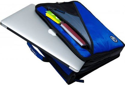 Case-it Universal Zipper Binder | 2-Inch O-Rings, 13-Inch Laptop/Tablet Padded Pocket, 400 Sheet Capacity, Multiple Storage Pockets & Shoulder Strap | School & Office Organizer | LT-007 Purple