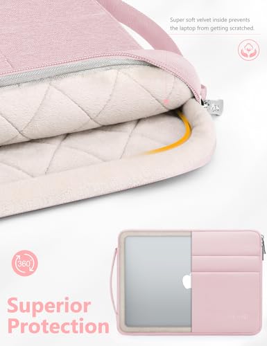 HYZUO 13 Inch Laptop Case Sleeve Bag for MacBook Air 13 M5 A3449 M4 M3 M2 M1 2026-2018, 13" MacBook Neo 2026 A3404, MacBook Pro 13 M2 M1 2026-2016, iPad Air/Pro 13, Surface Pro, XPS 13, Pale Pink - color: Pale Pink, size: 13 Inch
