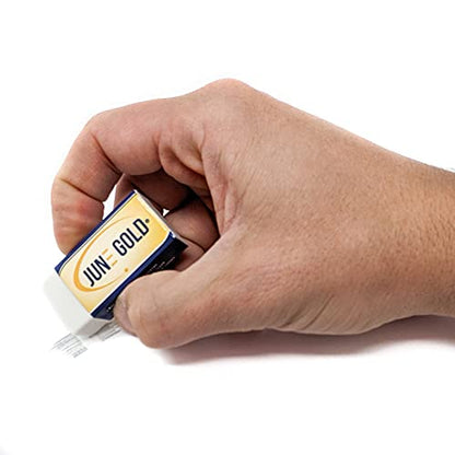 June Gold 10 Large White Vinyl Erasers | Heavy-duty eraser for darker graphite, some inks, and some colors - color: White