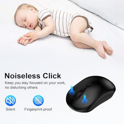 Wireless Mouse,Computer Wireless Cordless Mouse 2.4GHz HP Mice for Laptop,PC,Computer,HP, Windows,Chromebook,Notebook,Mac,Desktop USB Mice