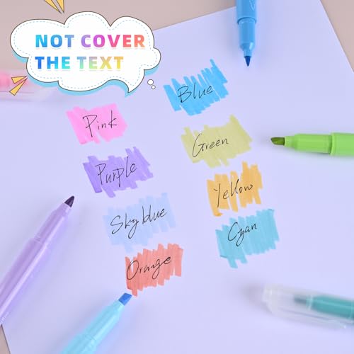Dual tip Highlighters and gel pens set and Fine Point Blue Permanent Markers Bulk